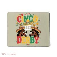 Cinco De Derby Funny Derby De Mayo Taco Horse Racing Mousepad thumb 0