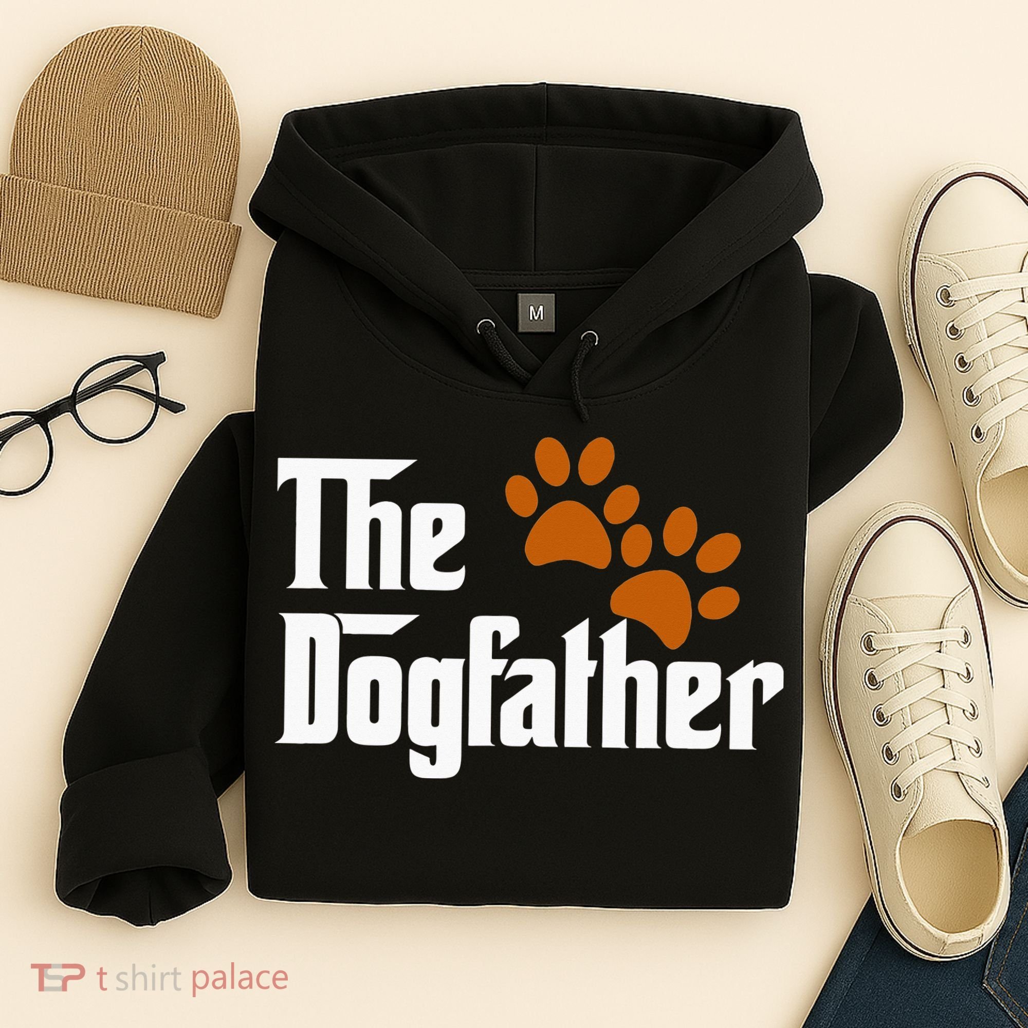 Cool Dog Dad Dog Father The DogFather Hoodie