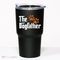 Cool Dog Dad Dog Father The DogFather Tumbler thumb 0