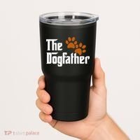 Cool Dog Dad Dog Father The DogFather Tumbler thumb 2