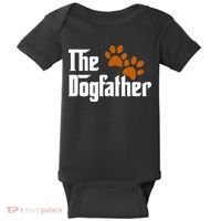 Cool Dog Dad Dog Father The DogFather Baby Bodysuit thumb 0