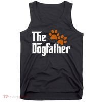 Cool Dog Dad Dog Father The DogFather Tank Top thumb 0