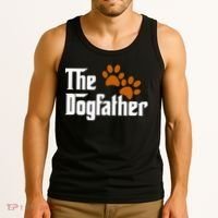 Cool Dog Dad Dog Father The DogFather Tank Top thumb 3