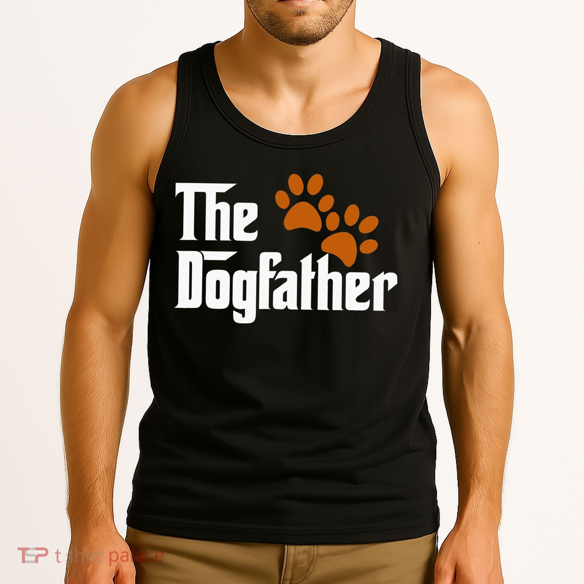 Cool Dog Dad Dog Father The DogFather Tank Top