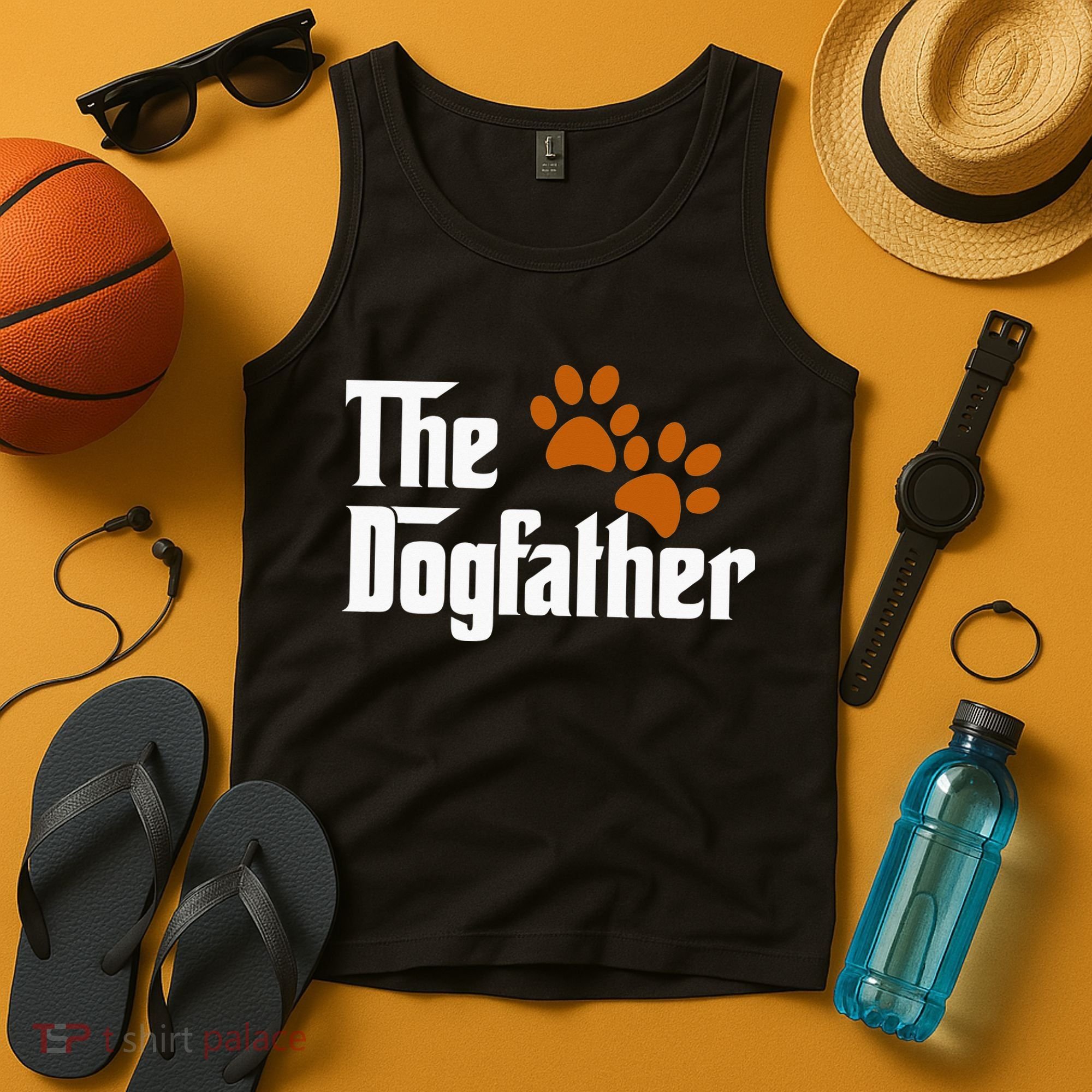 Cool Dog Dad Dog Father The DogFather Tank Top