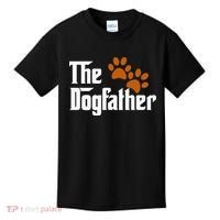 Cool Dog Dad Dog Father The DogFather Kids T-Shirt thumb 0