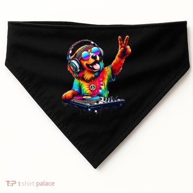 Colourful Dog DJ USA-Made Doggie Bandana