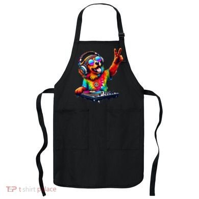 Colourful Dog DJ Apron