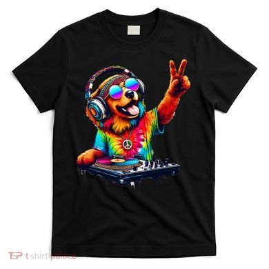Colourful Dog DJ T-Shirt