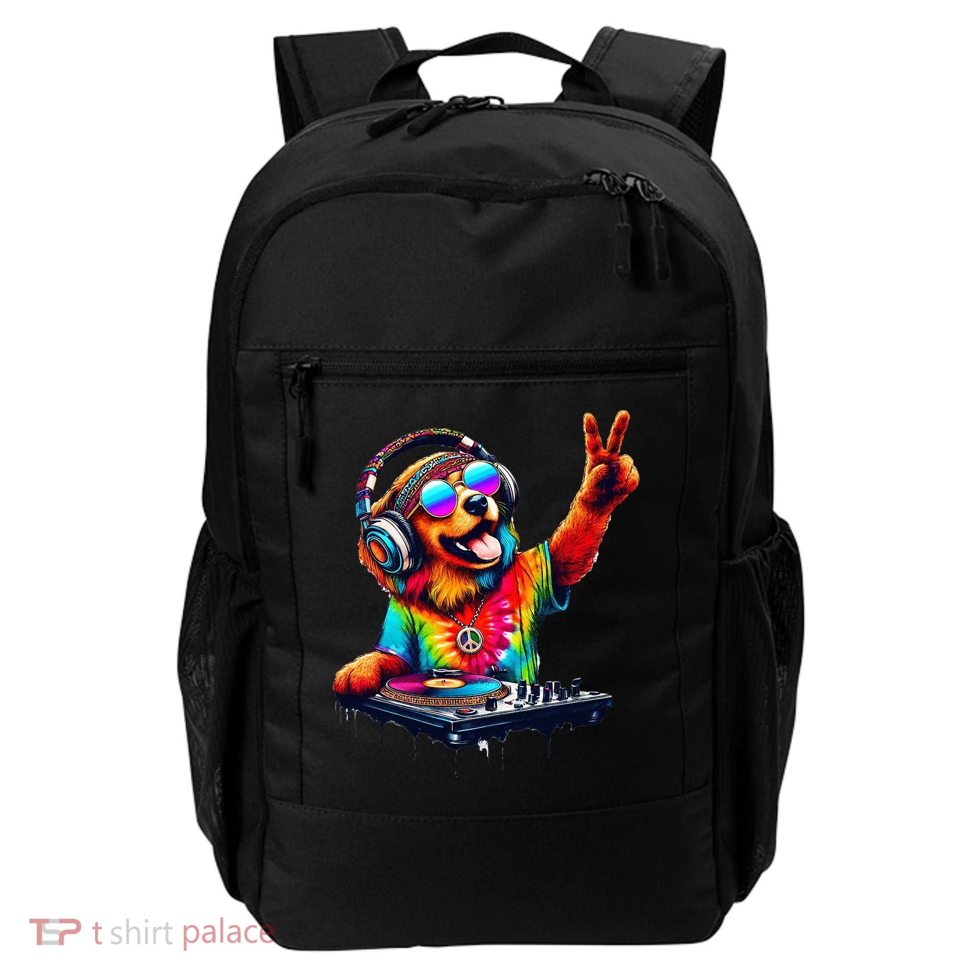 Colourful Dog DJ Backpack