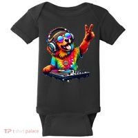 Colourful Dog DJ Baby Bodysuit thumb 0