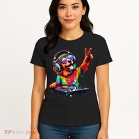 Colourful Dog DJ Women's T-Shirt thumb 4