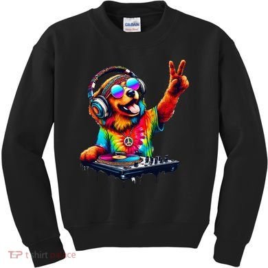 Colourful Dog DJ Kids Sweatshirt