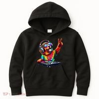 Colourful Dog DJ Kids Hoodie thumb 0
