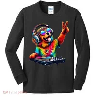 Colourful Dog DJ Kids Long Sleeve Shirt thumb 0