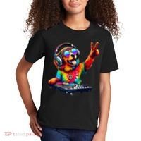 Colourful Dog DJ Kids T-Shirt thumb 2