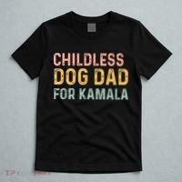 Childless Dog Dad For Kamala Harris 2024 T-Shirt thumb 5