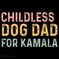 Childless Dog Dad For Kamala Harris 2024 Coaster thumb 2