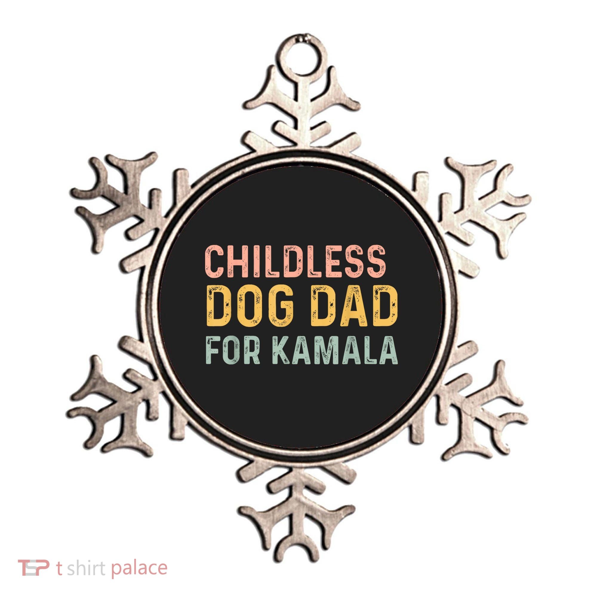 Childless Dog Dad For Kamala Harris 2024 Ornament
