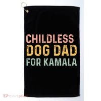 Childless Dog Dad For Kamala Harris 2024 Golf Towel thumb 0