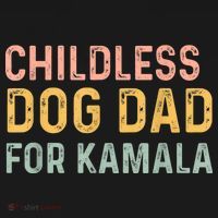 Childless Dog Dad For Kamala Harris 2024 Toddler T-Shirt thumb 4