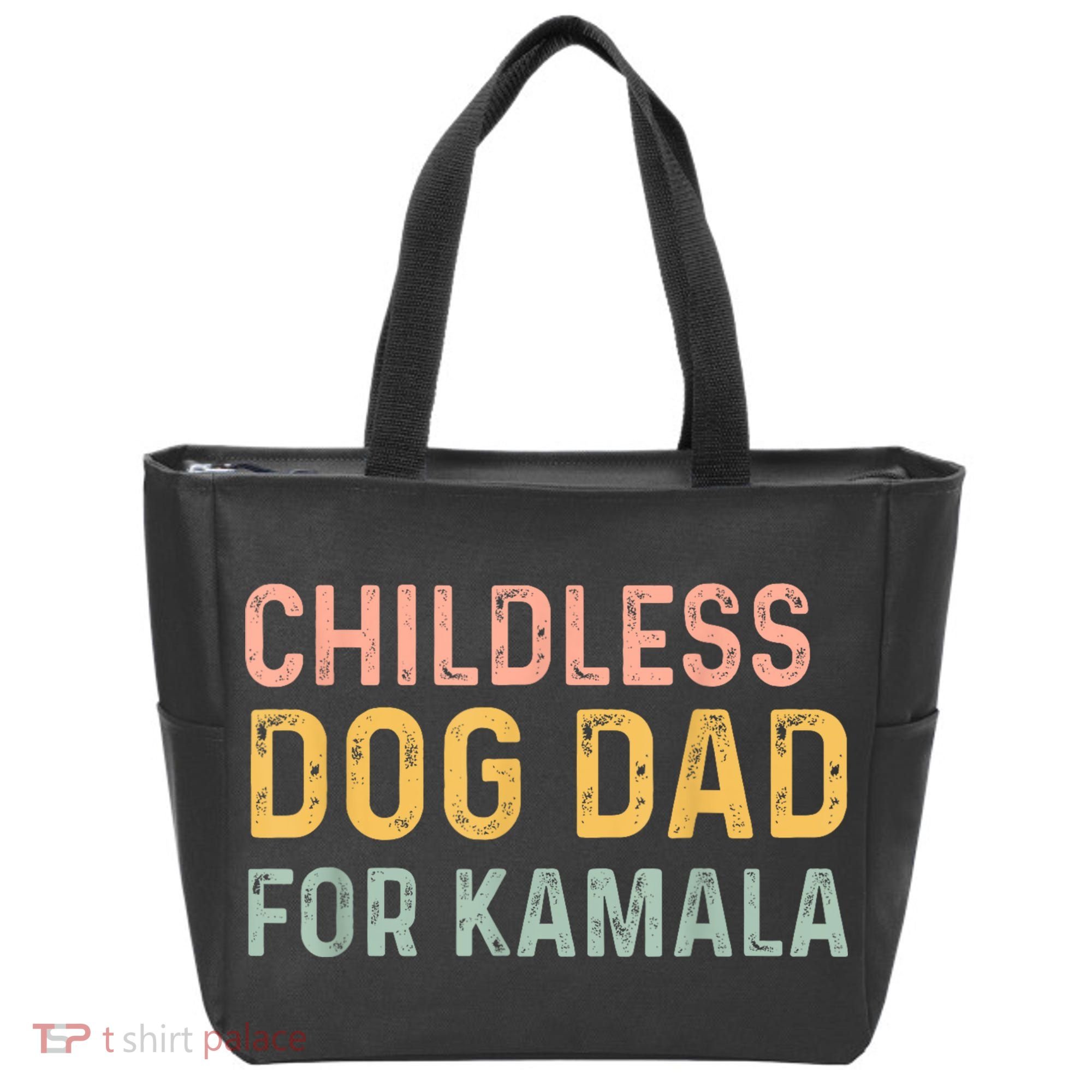 Childless Dog Dad For Kamala Harris 2024 Tote Bag