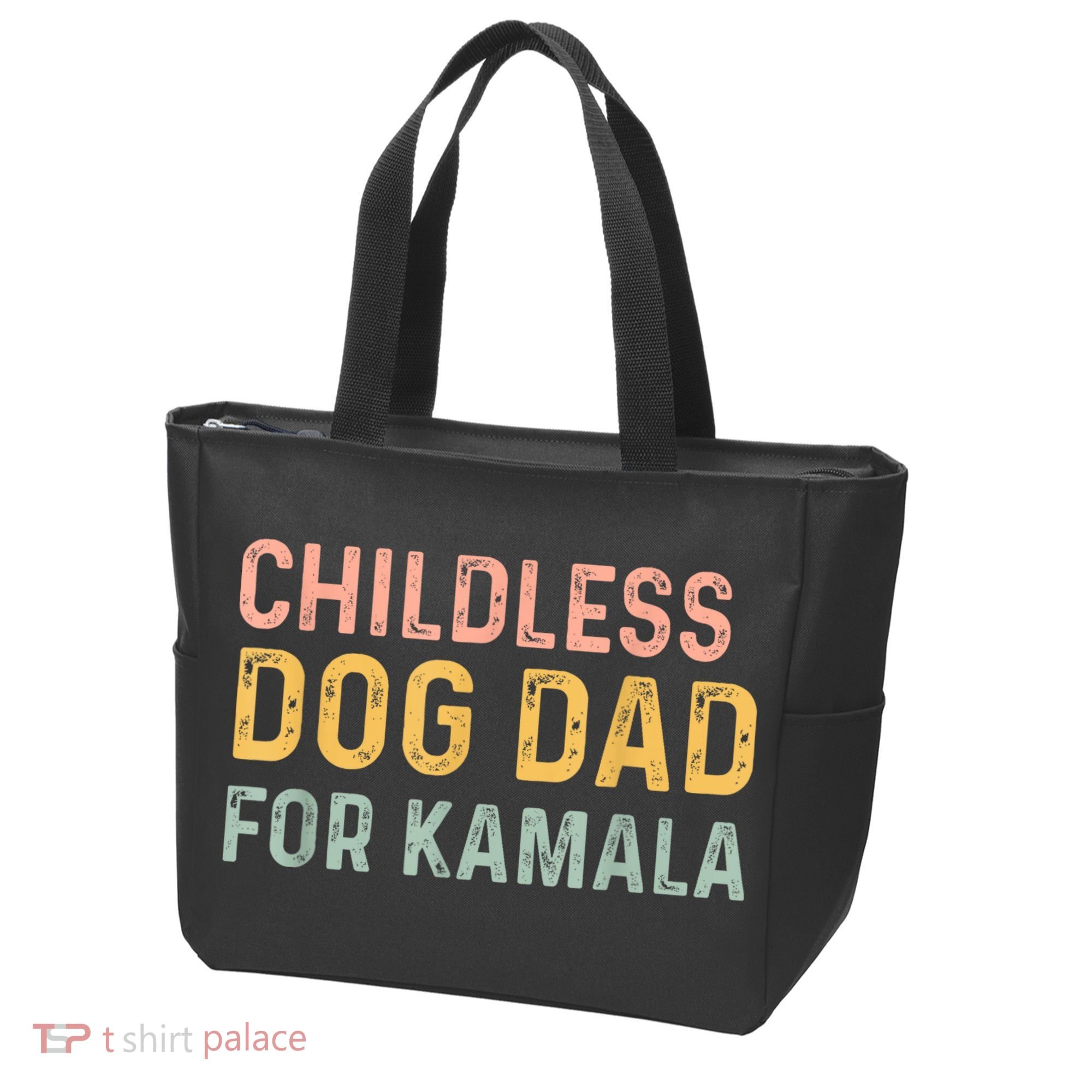 Childless Dog Dad For Kamala Harris 2024 Tote Bag