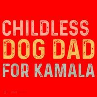 Childless Dog Dad For Kamala Harris 2024 Santa Hat thumb 1