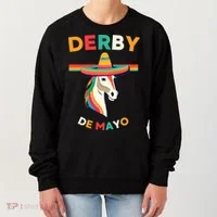 Cinco De Derby Funny Horse Racing Women's Sweatshirt thumb 0