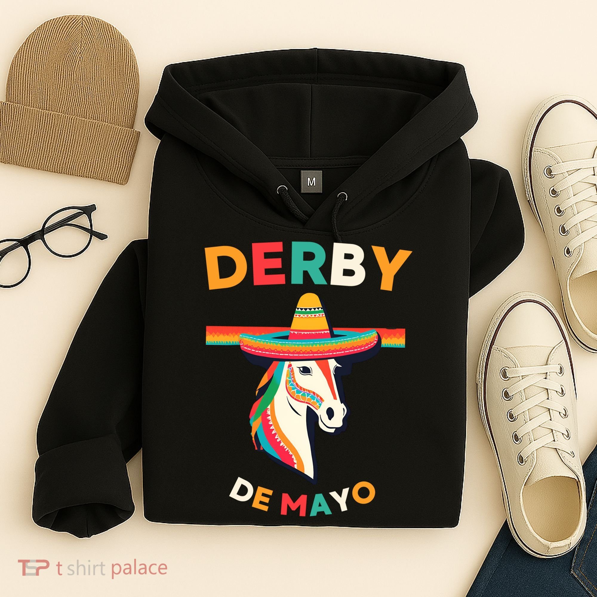 Cinco De Derby Funny Horse Racing Hoodie