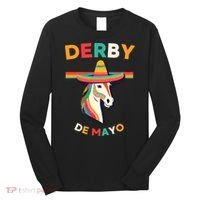 Cinco De Derby Funny Horse Racing Long Sleeve Shirt thumb 0