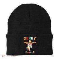 Cinco De Derby Funny Horse Racing Beanie thumb 0