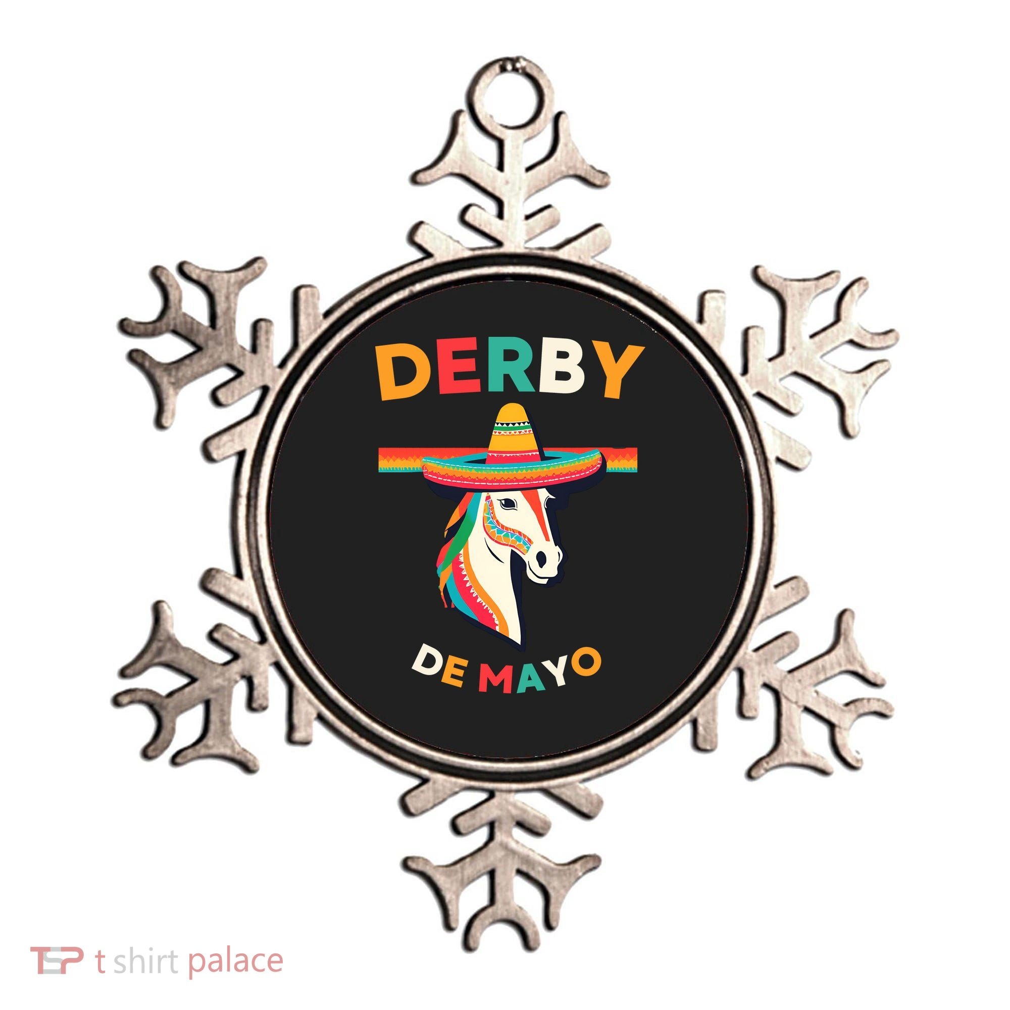 Cinco De Derby Funny Horse Racing Ornament
