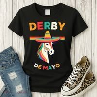 Cinco De Derby Funny Horse Racing Women's T-Shirt thumb 3