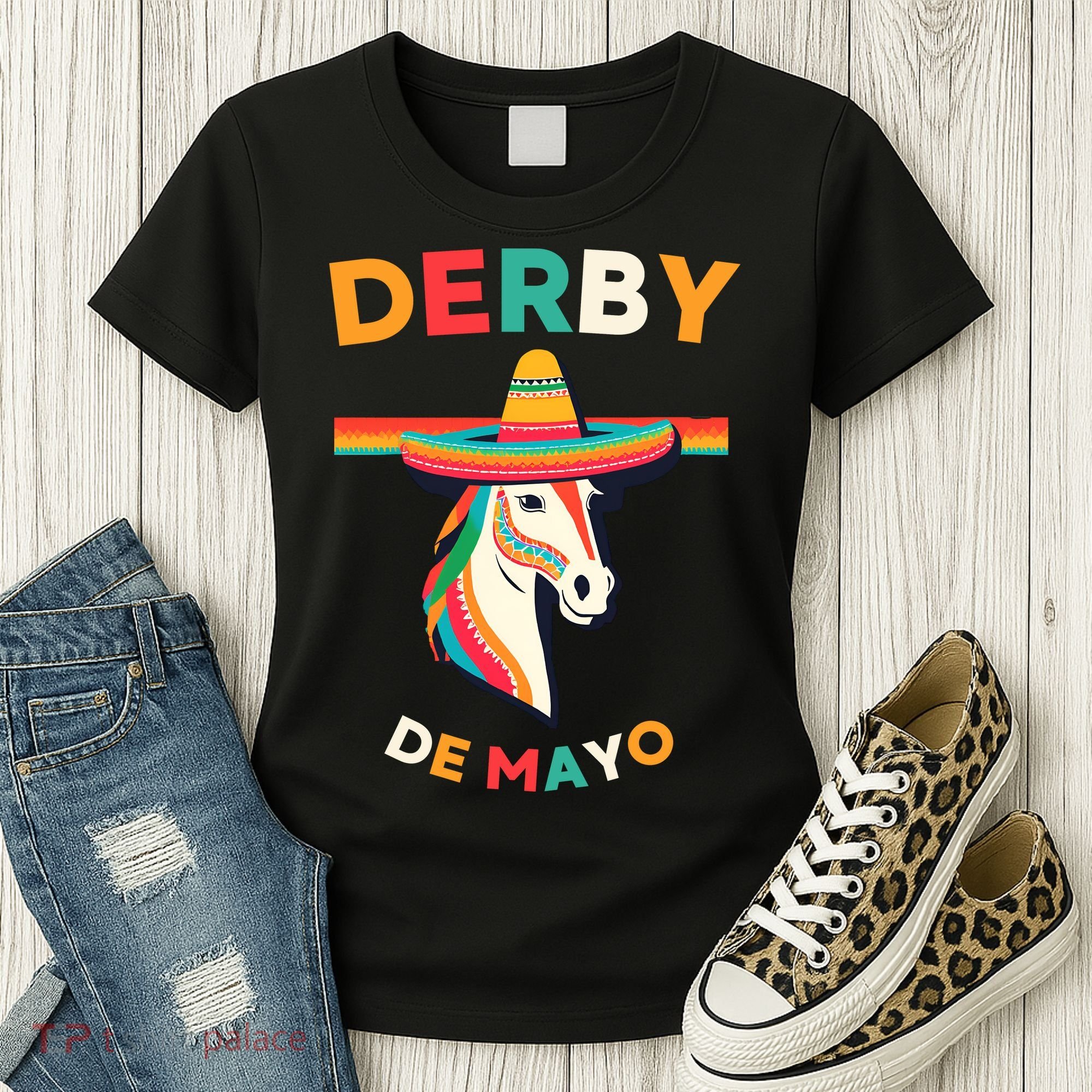 Cinco De Derby Funny Horse Racing Women's T-Shirt