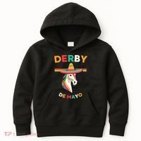 Cinco De Derby Funny Horse Racing Kids Hoodie thumb 0