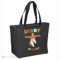 Cinco De Derby Funny Horse Racing Tote Bag thumb 2