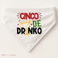 Cinco De Drinko Mexico Celebration USA-Made Doggie Bandana thumb 0