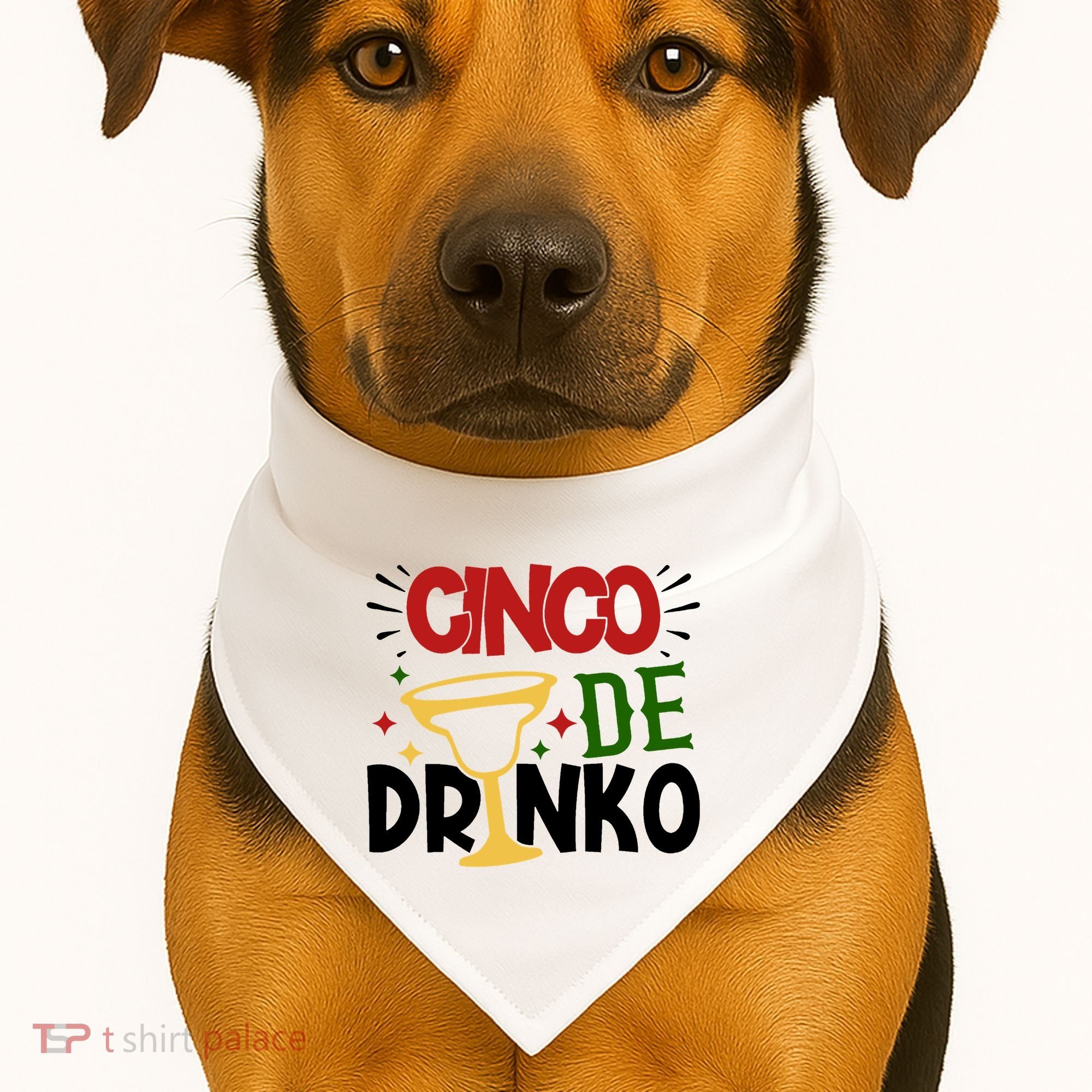 Cinco De Drinko Mexico Celebration USA-Made Doggie Bandana
