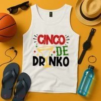 Cinco De Drinko Mexico Celebration Tank Top thumb 4