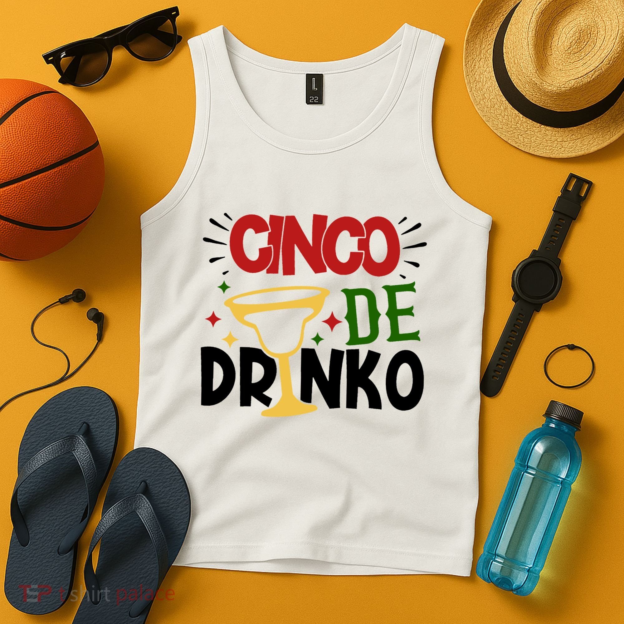 Cinco De Drinko Mexico Celebration Tank Top
