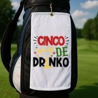 Cinco De Drinko Mexico Celebration Golf Towel thumb 2