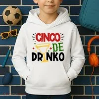 Cinco De Drinko Mexico Celebration Kids Hoodie thumb 2