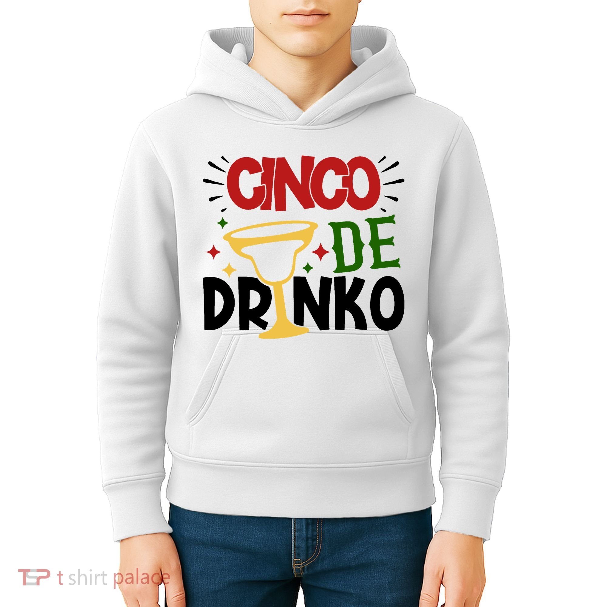 Cinco De Drinko Mexico Celebration Kids Hoodie