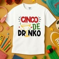 Cinco De Drinko Mexico Celebration Kids T-Shirt thumb 3