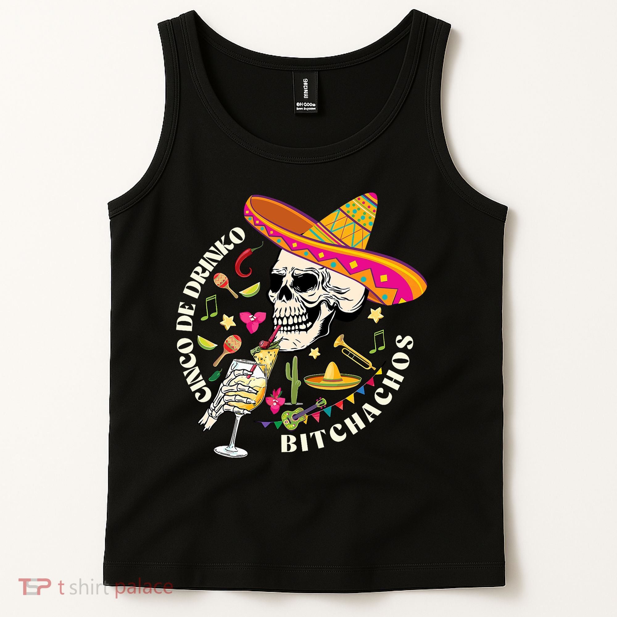 Cinco De Drinko Bitchachos Drinking Cinco De Mayo  Tank Top