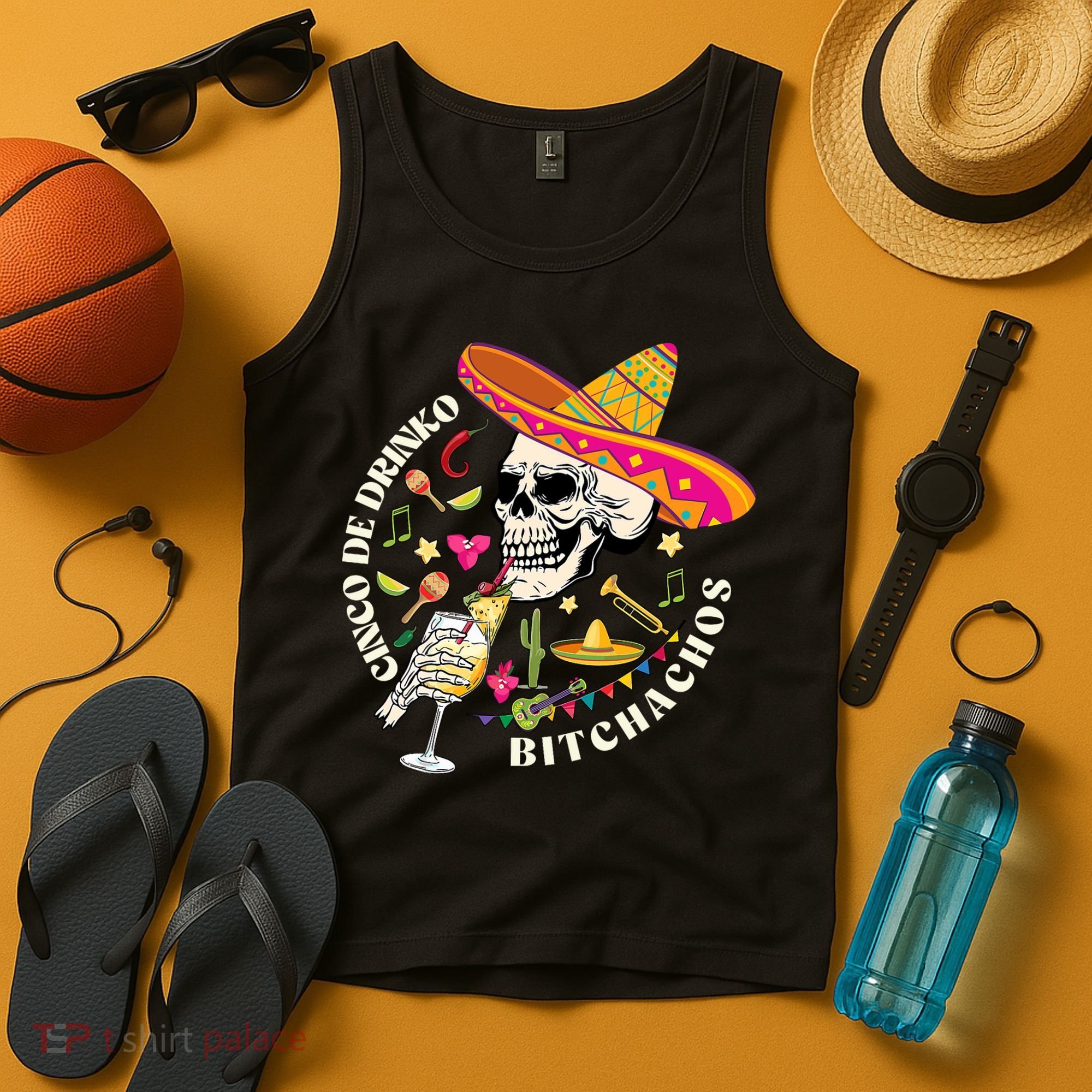 Cinco De Drinko Bitchachos Drinking Cinco De Mayo  Tank Top