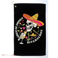 Cinco De Drinko Bitchachos Drinking Cinco De Mayo  Golf Towel thumb 0