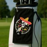 Cinco De Drinko Bitchachos Drinking Cinco De Mayo  Golf Towel thumb 2