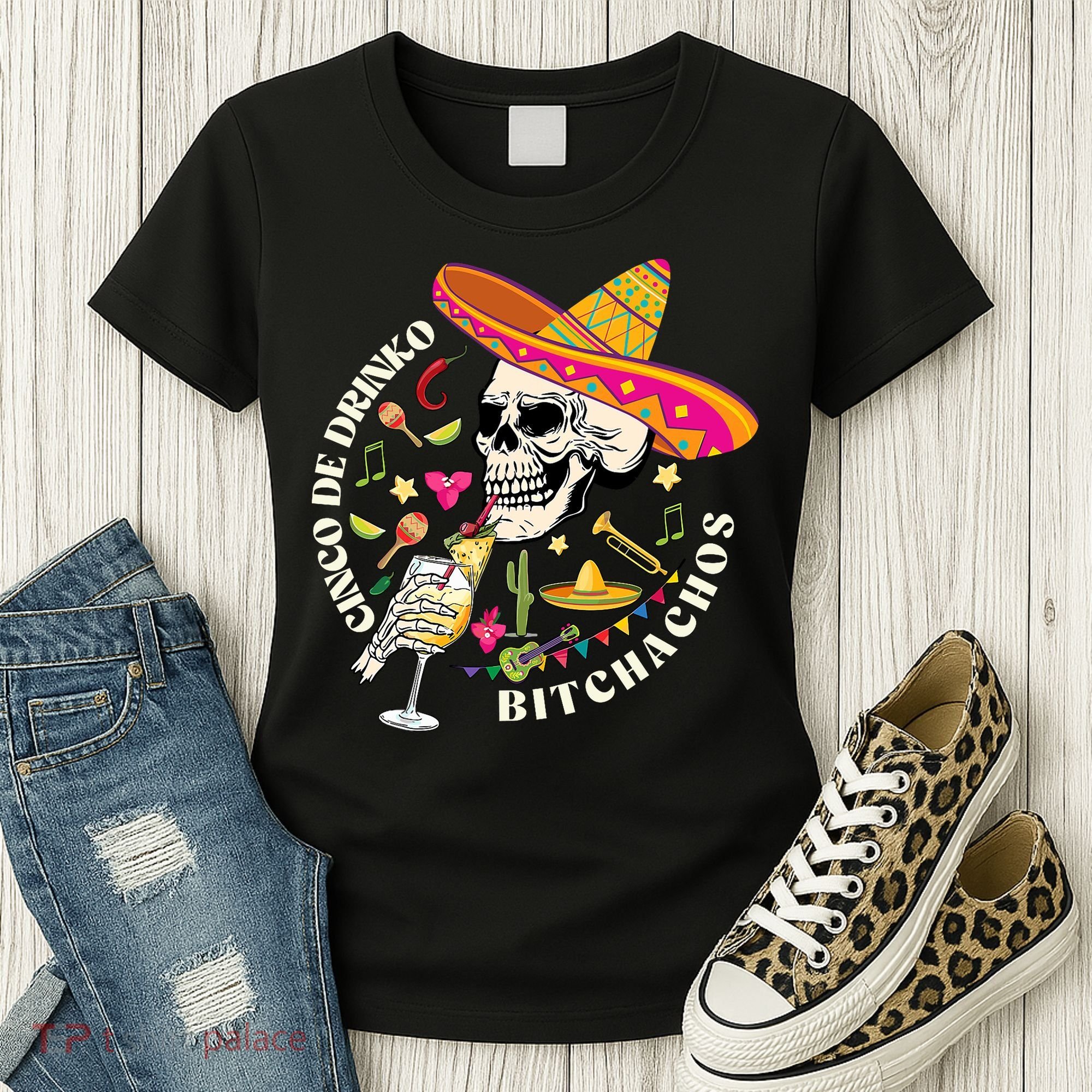 Cinco De Drinko Bitchachos Drinking Cinco De Mayo  Women's T-Shirt
